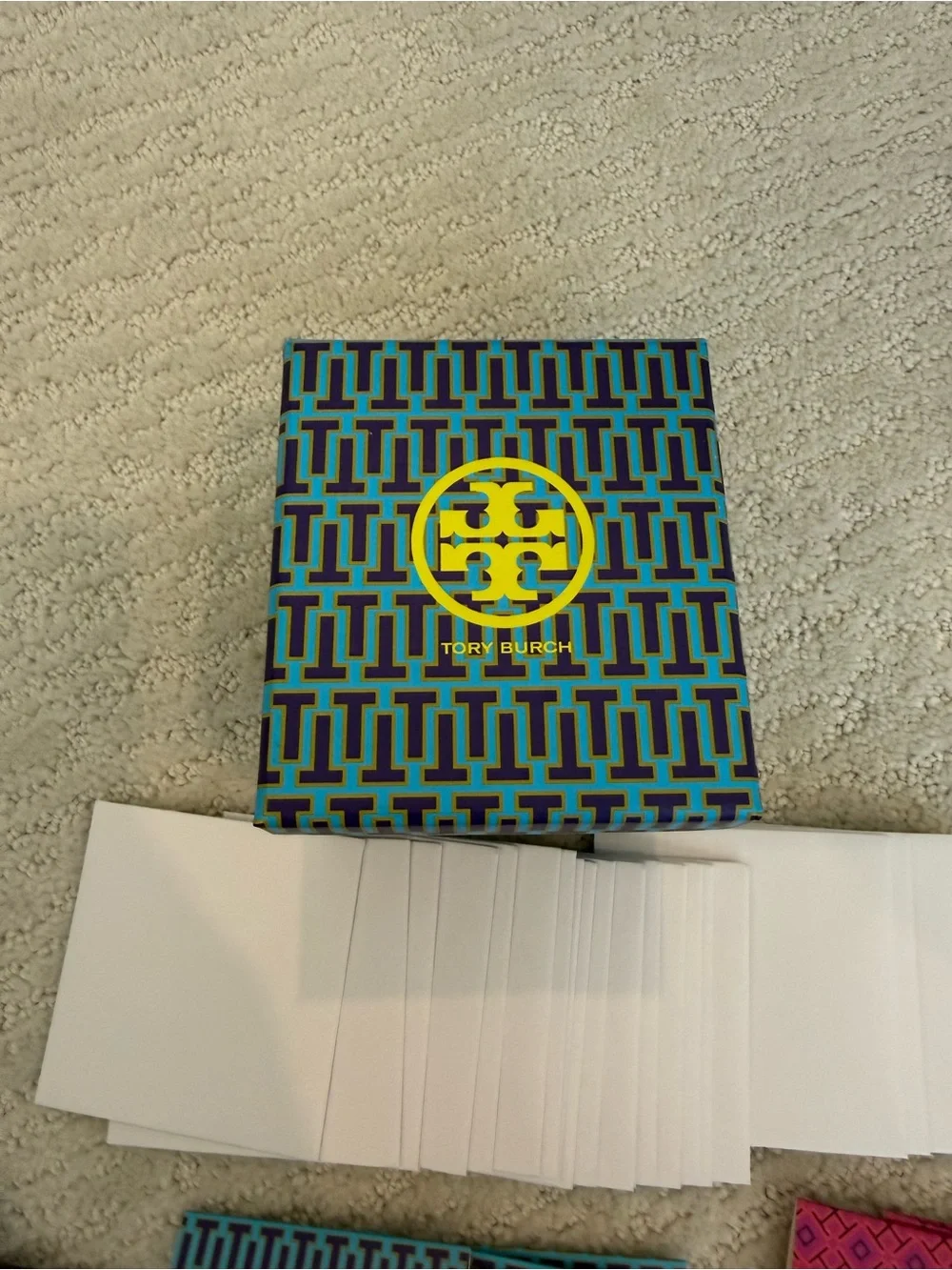 Tory Burch mini note card set of 24 new never used